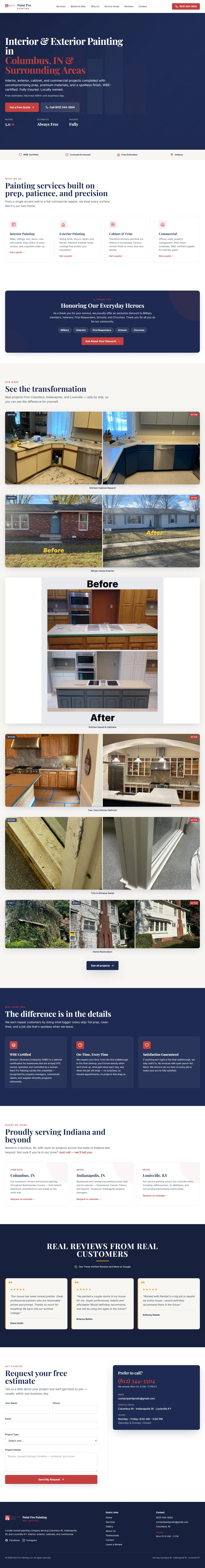 Scrolling preview of Paint Pro Painting LLC